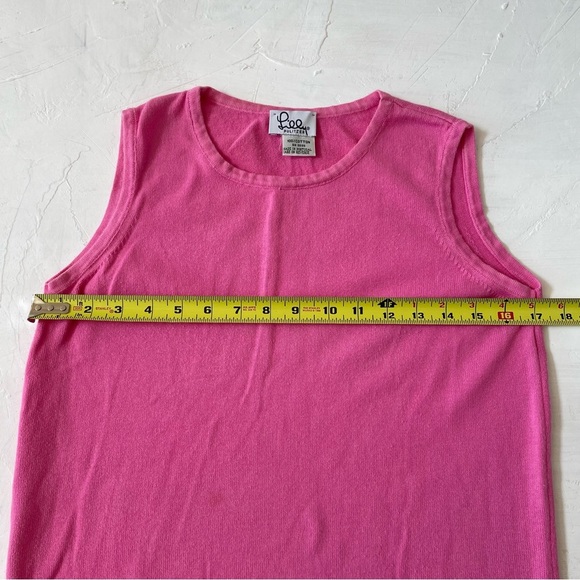 Lilly Pulitzer Pink Sleeveless Knit Sweater Crewneck Vest Top Size S - Picture 5 of 7